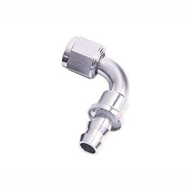 90° Push Lock Hose End - SILVER