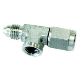 Straight -3AN Female to Male with 1/8" NPT Port Stainless Steel
