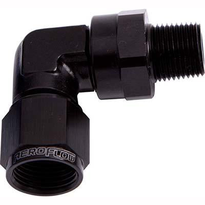 90° Male NPT to Female AN Adapter