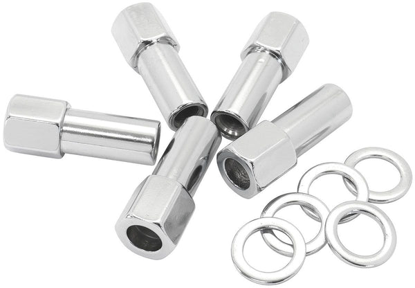 Shank Open Chrome Wheel Nuts