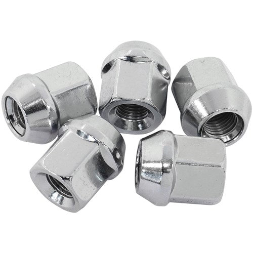 Acorn Short Open Chrome Wheel Nuts - M12 x 1.25mm