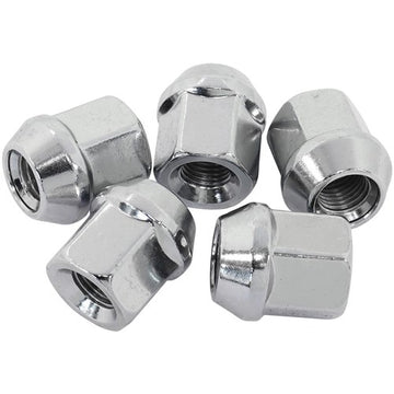Acorn Short Open Chrome Wheel Nuts - M12 x 1.25mm