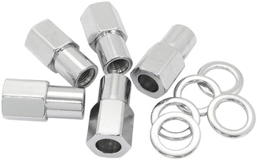 0.750" Shank Open Chrome Wheel Nuts