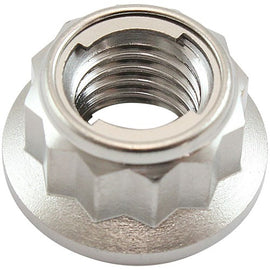 Aeroflow M10 x 1.50mm Titanium 12 Point Locking Nut