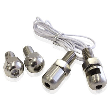 Stainless Steel Number Plate Bolts with built in Lights