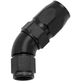 550 Series Cutter Style One Piece Swivel 45° Stepped Hose End -6AN to -8 Hose