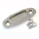 Fuel Pump Block-Off Plate - SILVER / CHROME-2