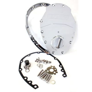 Small Block Chev 350 2-Piece Billet Timing Cover