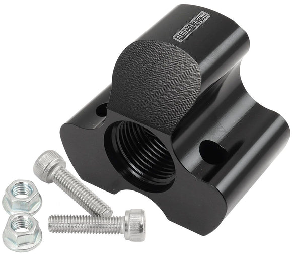 Aeroflow 4 Port Inline Distribution Block - Black Finish