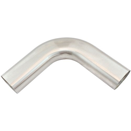 Aeroflow Stainless Steel 3" Oval Tube, 90 Degree Angle