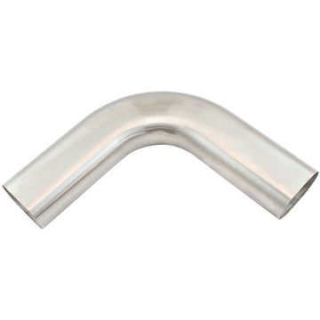 Aeroflow Stainless Steel 3" Oval Tube, 90 Degree Angle