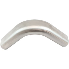 Aeroflow Stainless Steel 3" Oval Tube, 90 Degree Angle Vertical Pipe
