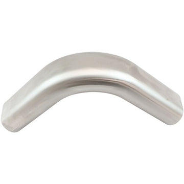 Aeroflow Stainless Steel 3" Oval Tube, 90 Degree Angle Vertical Pipe