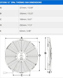 SPAL 12" STRAIGHT 12V PULLER FAN-1