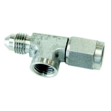 Straight -3AN Female to Male with 1/8" NPT Port Stainless Steel