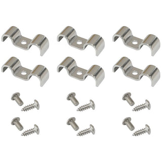 Dual Stainless Steel Hardline Clamps 6 Pack