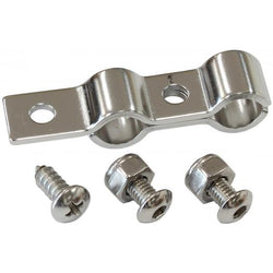 Dual Stainless Steel Hard Line Clamp With Bracket