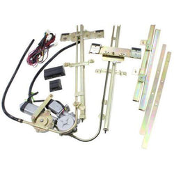 Electric Power Window Kit with Switches & Wiring Suits 2 Doors with Flat Glass