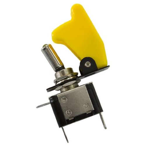Yellow Covered LED Rocket / Missile Switch - 12v 20A