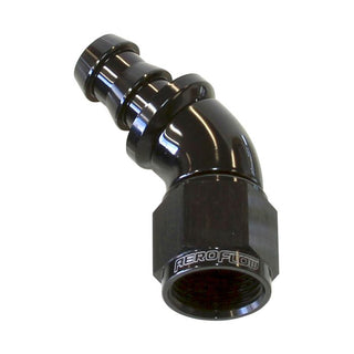 45° Full Flow Tight Radius Push Lock Hose Ends