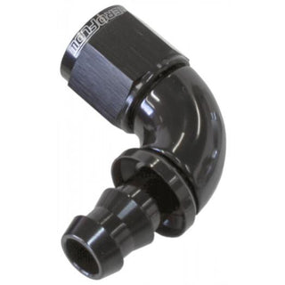 90° Full Flow Tight Radius Push Lock Hose End