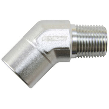 45° NPT Female to Male NPT - SILVER