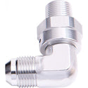 90° NPT Swivel to Male AN Flare Adapter