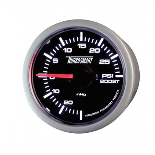 Turbosmart boost gauge -  Black Face, 30 inHg Vac - 30 PSI