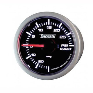 Turbosmart boost gauge -  Black Face, 30 inHg Vac - 30 PSI