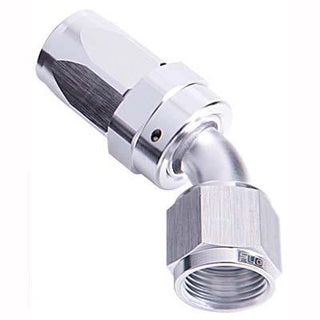 45° Swivel Taper Hose End - SILVER