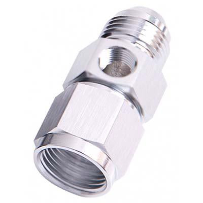 Straight Female to Male with 1/8" NPT Port   BLUE & SILVER - 0
