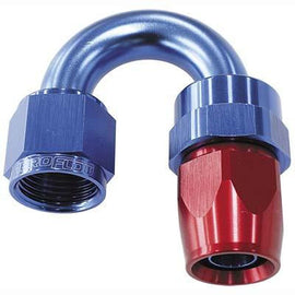 180° Hose End (200 Series PTFE)  BLUE/RED - 0