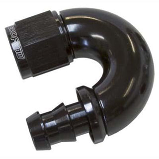 180° 510 Series Full Flow Tight Radius Push Lock Hose End